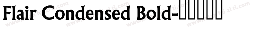 Flair Condensed Bold字体转换